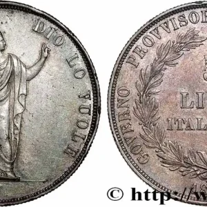 ITALIE - LOMBARDIE 5 Lire Gouvernement provisoire de Lombardie 1848 Milan fwo_784616 Monde Marque