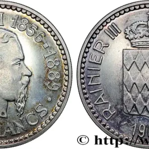 Top Qualité MONACO - PRINCIPAUTÉ DE MONACO - CHARLES III Essai de 10 Francs flan bruni 1966 Paris fwo_795975 Monde