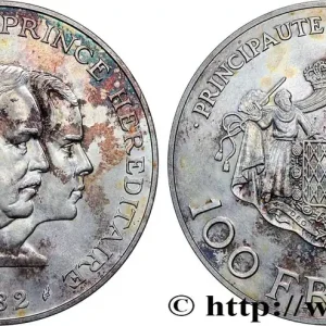 Artisanat MONACO - PRINCIPAUTÉ DE MONACO - RAINIER III Essai de 100 Francs Rainier III et Albert 1982 Paris fwo_795976 Monde