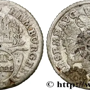ALLEMAGNE - VILLE LIBRE DE HAMBOURG 4 Schilling armes de la ville 1728 Hambourg fwo_798130 Monde Commander Vite