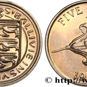 Soldes GUERNESEY 5 Pence 1977 fwo_574779 Monde