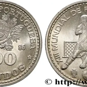 Réduction PORTUGAL 100 Escudos XIIIe Mondial de Football 1986 Lisbonne fwo_690187 Monde
