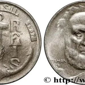 Artisanat BRÉSIL 100 Reis Joaquim Marques Lisboa marquis de Tamandaré 1937 fwo_705616 Monde