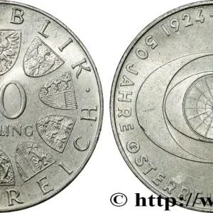 Top Qualité AUTRICHE 50 Schilling 50e anniversaire de la télévision autrichienne 1974 fwo_725887 Monde