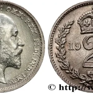 ROYAUME-UNI 2 Pence Edouard VII (maundy coinage) 1902 fwo_764571 Monde Super Prix