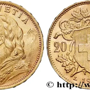 OR, PALLADIUM ET PLATINE INVESTISSEMENT 20 Francs "Vreneli" 1935 Berne fwo_769560 Monde Seulement Aujourd’hui