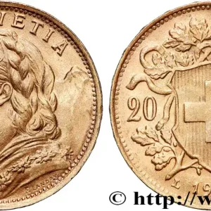 OR, PALLADIUM ET PLATINE INVESTISSEMENT 20 Francs "Vreneli" 1935 Berne fwo_769561 Monde Nouvelle Collection