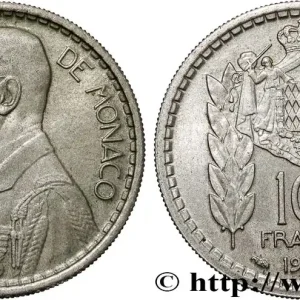 Quantité Limitée MONACO 10 Francs Louis II 1946 Paris fwo_775670 Monde