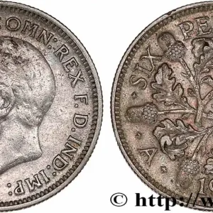 ROYAUME-UNI 6 Pence Georges V 1931 fwo_777045 Monde Usine Directe