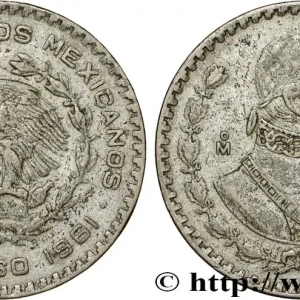 Nouvelle Collection MEXIQUE 1 Peso Jose Morelos y Pavon 1961 Mexico fwo_783821 Monde