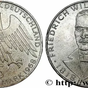 ALLEMAGNE 5 Mark Friedrich Wilhelm Raiffeisen 1968 Hambourg fwo_784214 Monde Vente Flash