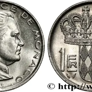 MONACO 1 Franc Rainier III 1975 Paris fwo_789146 Monde Expédié Aujourd’hui
