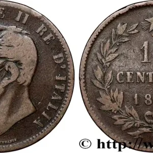 ITALIE 10 Centesimi Victor Emmanuel II 1867 Birmingham fwo_789553 Monde Livraison Gratuite