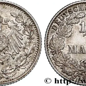 Vente Directe ALLEMAGNE 1/2 Mark Empire aigle impérial 1915 Karlsruhe fwo_789571 Monde