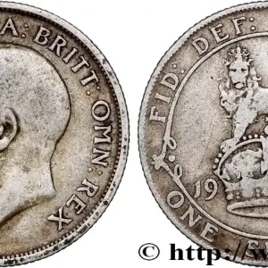 Prix Bas ROYAUME-UNI 1 Shilling Georges V 1917 fwo_789687 Monde