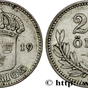 Remise SUÈDE 25 Ore Gustave V 1919 fwo_789951 Monde