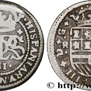 ESPAGNE 2 Reales Charles III 1708 Barcelone fwo_789956 Monde Dernier Modèle