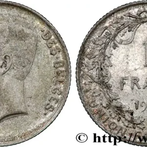 Commander Maintenant BELGIQUE 1 Franc Albert Ier légende française 1912 fwo_789966 Monde