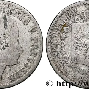 ALLEMAGNE - PRUSSE 1/6 Thaler Frédéric-Guillaume III 1827 Düsseldorf fwo_790046 Monde Dernière Chance