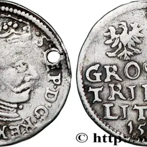 Quantité Limitée POLOGNE - LIVONIE - ÉTIENNE Ier BATHORY Trois groschen 1580 Vilnius fwo_790051 Monde