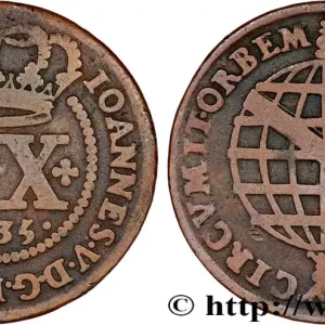 Commander Vite ANGOLA 20 Réis frappe au nom de Jean V (Joao) 1735 fwo_790634 Monde