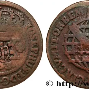 BRÉSIL - PRINCE JEAN REGENT 40 Réis contremarqué sur une 20 Réis 1753 (1809) Lisbonne fwo_790955 Monde Populaire