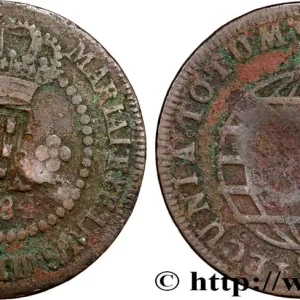 BRÉSIL - PRINCE JEAN REGENT 20 Réis contremarqué sur une 10 Réis de 1784 (1809) Lisbonne fwo_791751 Monde Offre Du Jour