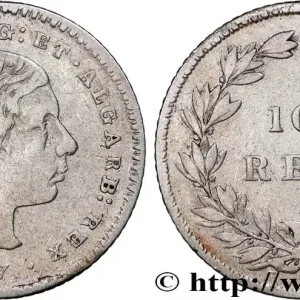 PORTUGAL - ROYAUME DU PORTUGAL - PIERRE V 100 Réis 1857 fwo_792856 Monde Soldes