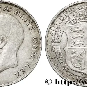 Marque ROYAUME-UNI 1/2 Crown Georges V 1922 fwo_793186 Monde