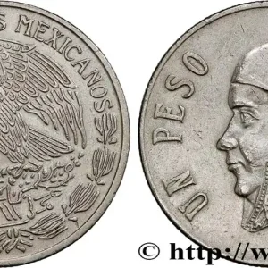 MEXIQUE 1 Peso Jose Morelos y Pavon / aigle 1975 Mexico fwo_795268 Monde Acheter Direct