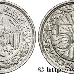 Commander Vite ALLEMAGNE 50 Reichspfennig aigle 1930 Berlin fwo_797871 Monde