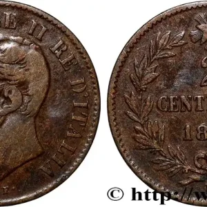 ITALIE 2 Centesimi Victor Emmanuel II 1861 Milan fwo_797987 Monde Nouvel Arrivage