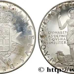 Livraison Mondiale ORDRE SOUVERAIN DE MALTE 3 Scudi Proof Frà Angelus de Mojana 1968 S.M.O.M., Rome fwo_797989 Monde