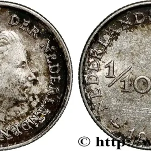 ANTILLES NÉERLANDAISES 1/10 Gulden reine Juliana 1963 Utrecht fwo_798724 Monde Acheter Direct