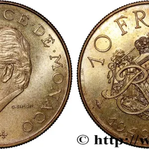 MONACO 10 Francs 25e anniversaire du règne de Rainier III 1974 Paris fwo_799216 Monde Meilleur Prix