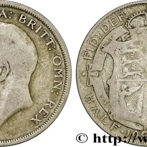 ROYAUME-UNI 1/2 Crown Georges V 1920 fwo_801889 Monde Meilleur Prix
