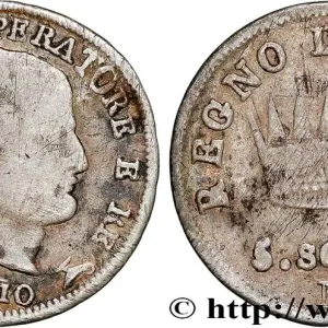 Livraison Express ITALIE - ROYAUME D'ITALIE - NAPOLÉON Ier 5 Soldi 1810 Milan fwo_801958 Monde