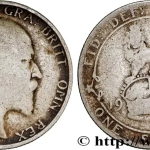 Réduction ROYAUME-UNI 1 Shilling Edouard VII 1906 fwo_801963 Monde