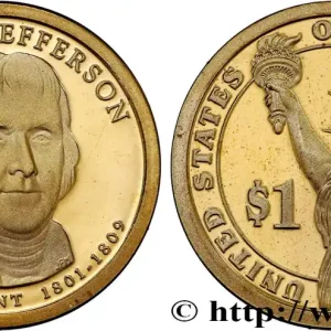 Vente Flash ÉTATS-UNIS D'AMÉRIQUE 1 Dollar Thomas Jefferson - Proof 2007 San Francisco fwo_801965 Monde