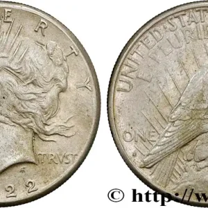 ÉTATS-UNIS D'AMÉRIQUE 1 Dollar Peace 1922 San Francisco fwo_802023 Monde Meilleure Qualité