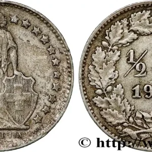 SUISSE 1/2 Franc Helvetia 1951 Berne fwo_802781 Monde Livraison Express