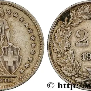 Édition Limitée SUISSE 2 Francs Helvetia 1943 Berne fwo_802800 Monde