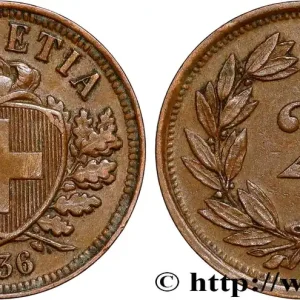 Must-Have SUISSE 2 Centimes (Rappen) croix suisse 1936 Berne fwo_802843 Monde