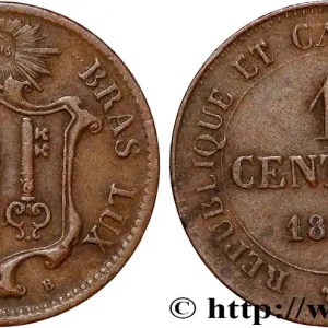 Livraison Mondiale SUISSE - RÉPUBLIQUE DE GENÈVE 1 Centime 1847 fwo_802876 Monde