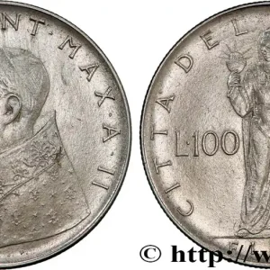VATICAN ET ÉTATS PONTIFICAUX 100 Lire Paul VI an II 1964 Rome fwo_803212 Monde Livraison Mondiale