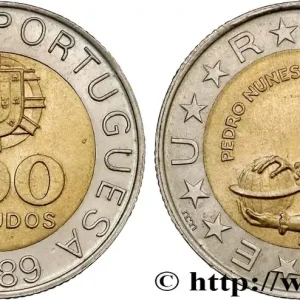 Promotion Saisonnière PORTUGAL 100 Escudos armes / mathématicien et cosmographe Pedro Nunes variété à 6 séries de cannelures 1989 fwo_803341 Monde