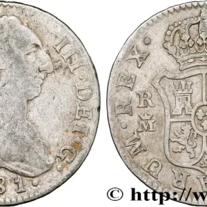 ESPAGNE 2 Reales Charles III 1781 Madrid fwo_803382 Monde Prix Bas