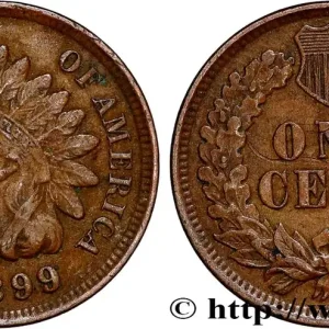 ÉTATS-UNIS D'AMÉRIQUE 1 Cent tête d’indien, 3e type 1899 Philadelphie fwo_803742 Monde Commander Maintenant