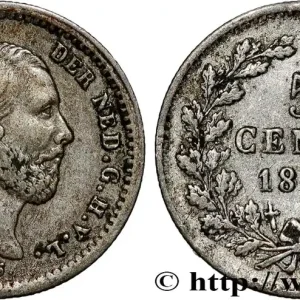 PAYS-BAS 5 Cents Guillaume III 1855 Utrecht fwo_804052 Monde Nouveauté