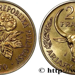 MADAGASCAR Essai de 20 Francs - 4 Ariary 1970 Paris fwo_804118 Monde Haute Qualité